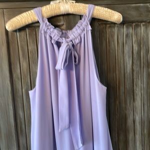 Never worn, AnnnTaylor purple halter dress.